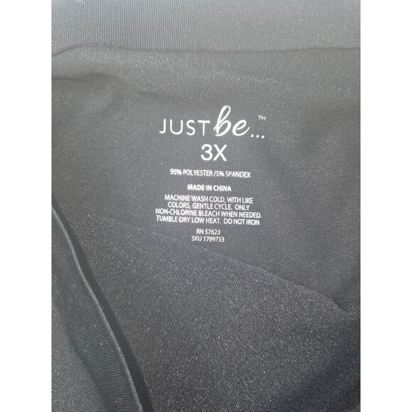 Just Be Plus Size 3X Hipster Panties*3 Pack Black*Leopard*Plus-size*Sissy*NWT - Picture 9 of 11